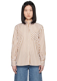 rag & bone White & Brown Maxine Shirt