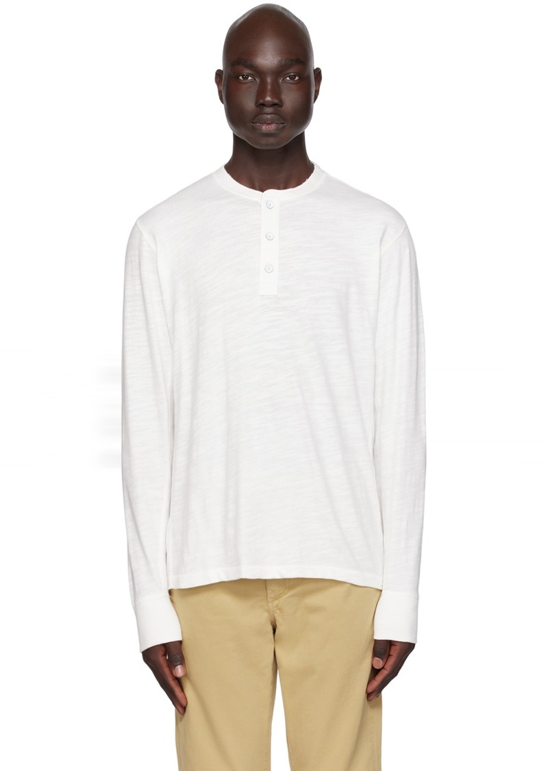 rag & bone White Classic Flame Henley