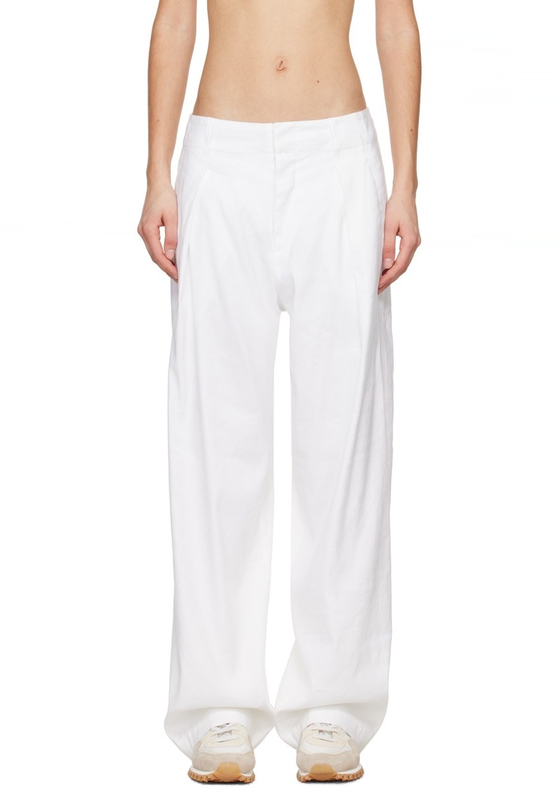 rag & bone White Donovan Trousers