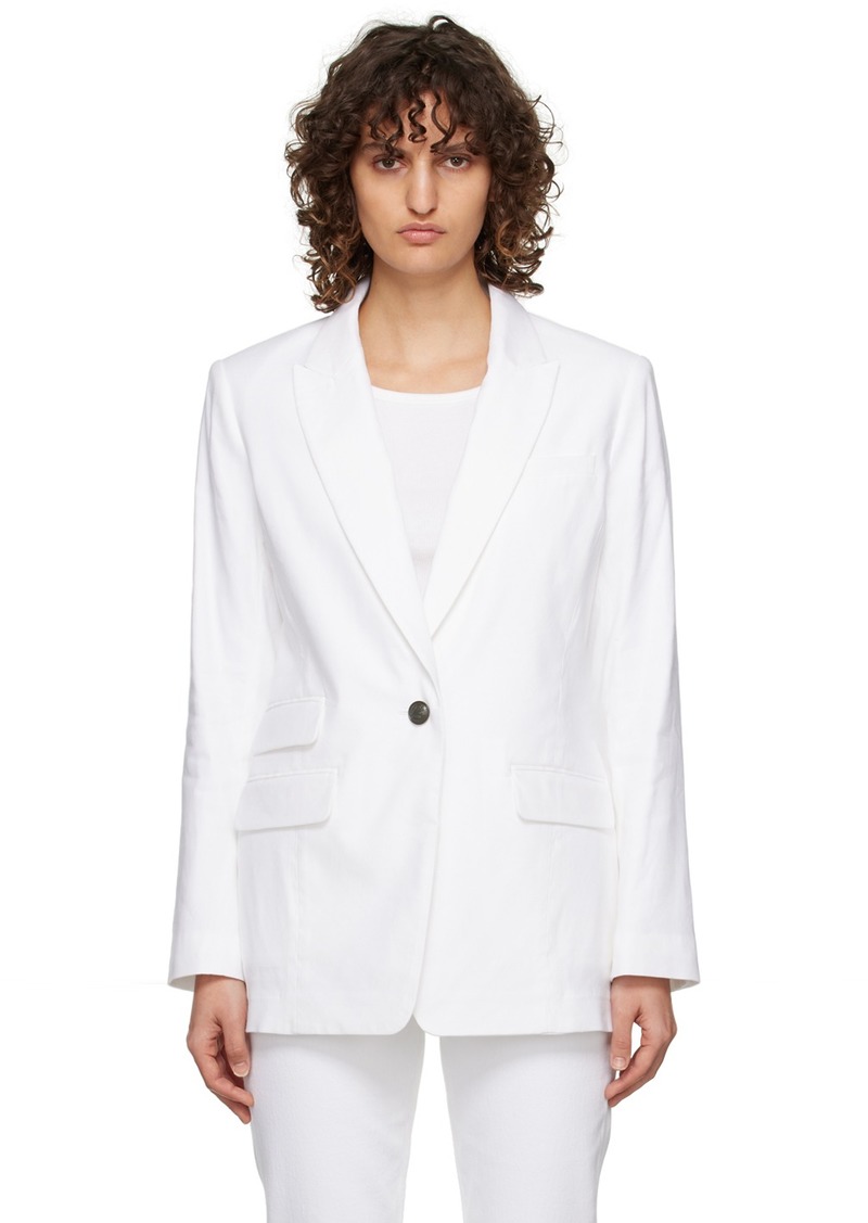 rag & bone White Foster Blazer