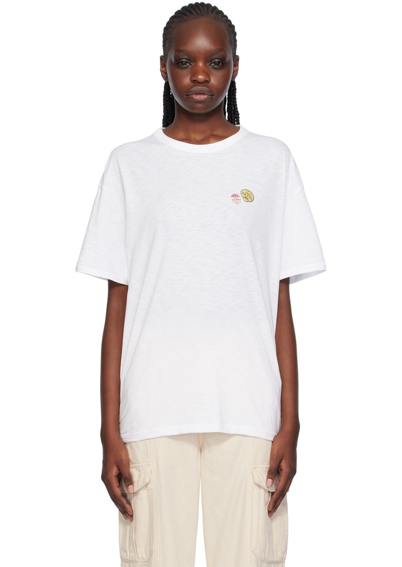 rag & bone White Fruit Sticker T-Shirt