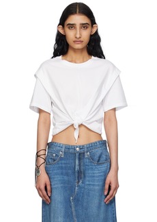 rag & bone White Mica Tie T-Shirt