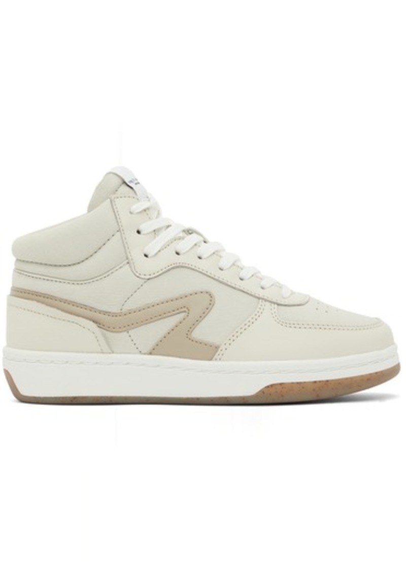 rag & bone White Retro Court Mid Sneakers