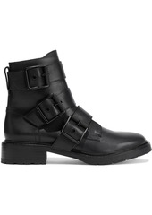 Rag & Bone Woman Cannon Buckled Leather Ankle Boots Black