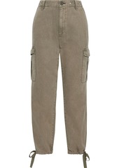 Rag & Bone Woman Cotton And Tencel-blend Twill Tapered Pants Sage Green