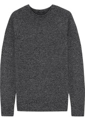 Rag & Bone Woman Elena Marled Cashmere And Merino Wool-blend Sweater Charcoal