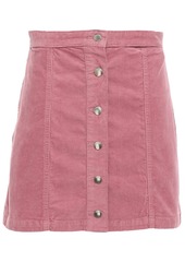 Rag & Bone Woman Rosie Stretch Cotton-corduroy Mini Skirt Pink