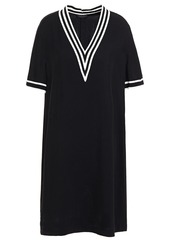 Rag & Bone Woman Striped Crepe Mini Dress Black