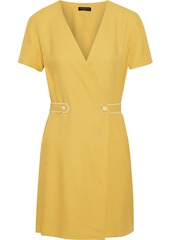 Rag & Bone Woman Tabitha Textured-twill Mini Wrap Dress Yellow