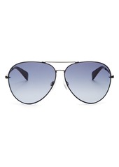 rag & bone Women's 1006 Mirrored Aviator Sunglasses, 63mm