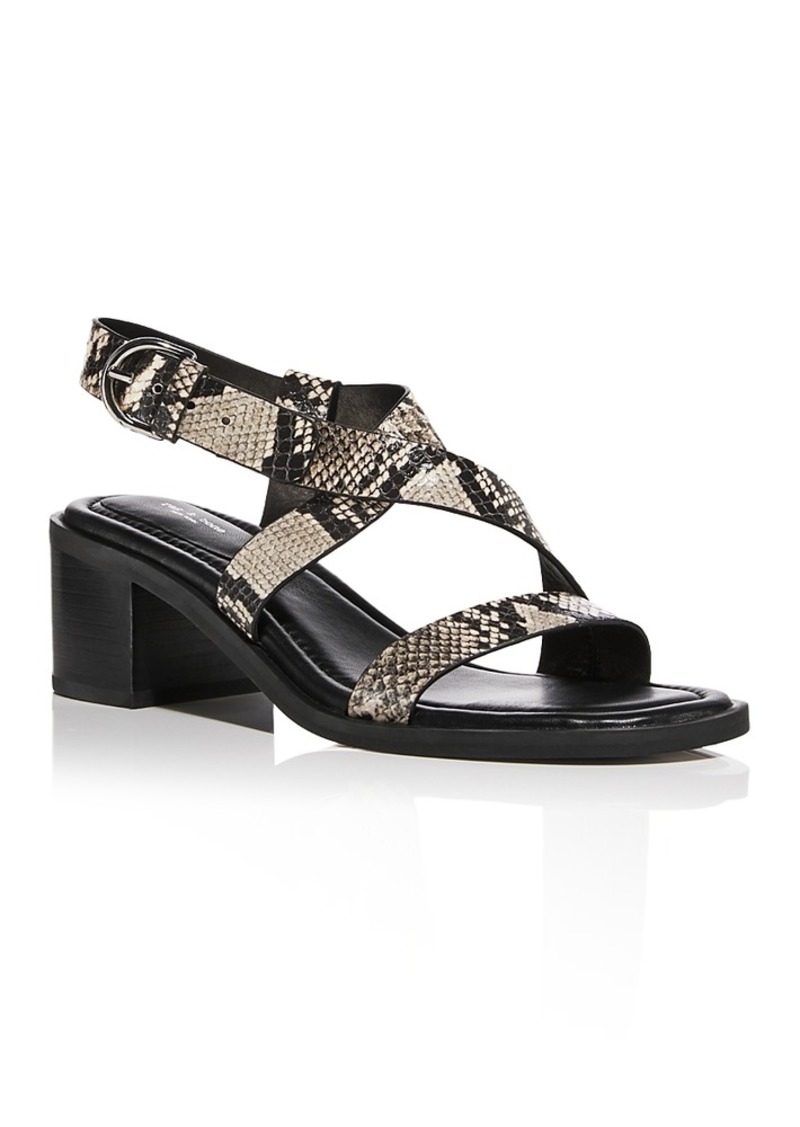 rag & bone Women's Geo Block Heel Sandals