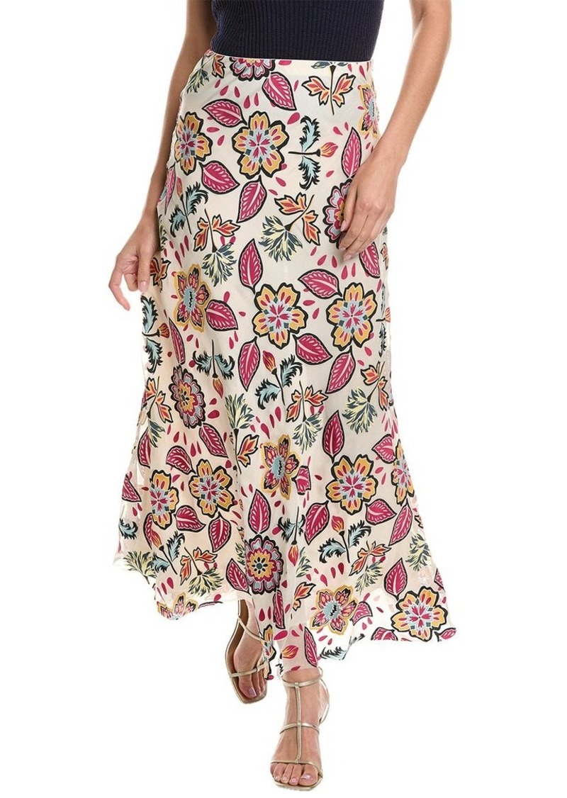 rag & bone Wren Floral Silk-Blend Maxi Skirt