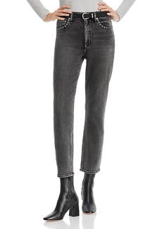 rag & bone Wren High Rise Ankle Slim Jeans in Serjewel