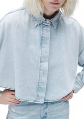 rag & bone Ultra Featherweight Beatrice Cropped Shirt