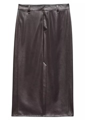 rag & bone Rayne Faux Leather Midi-Skirt