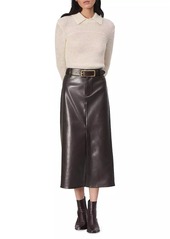 rag & bone Rayne Faux Leather Midi-Skirt