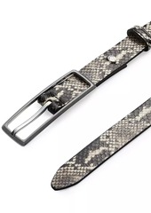 rag & bone Rebound Snake-Embossed Leather Belt