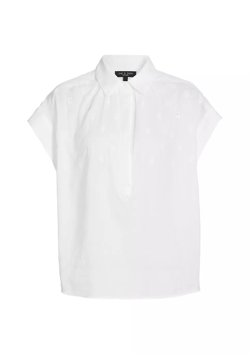 rag & bone Robin Embroidered Top