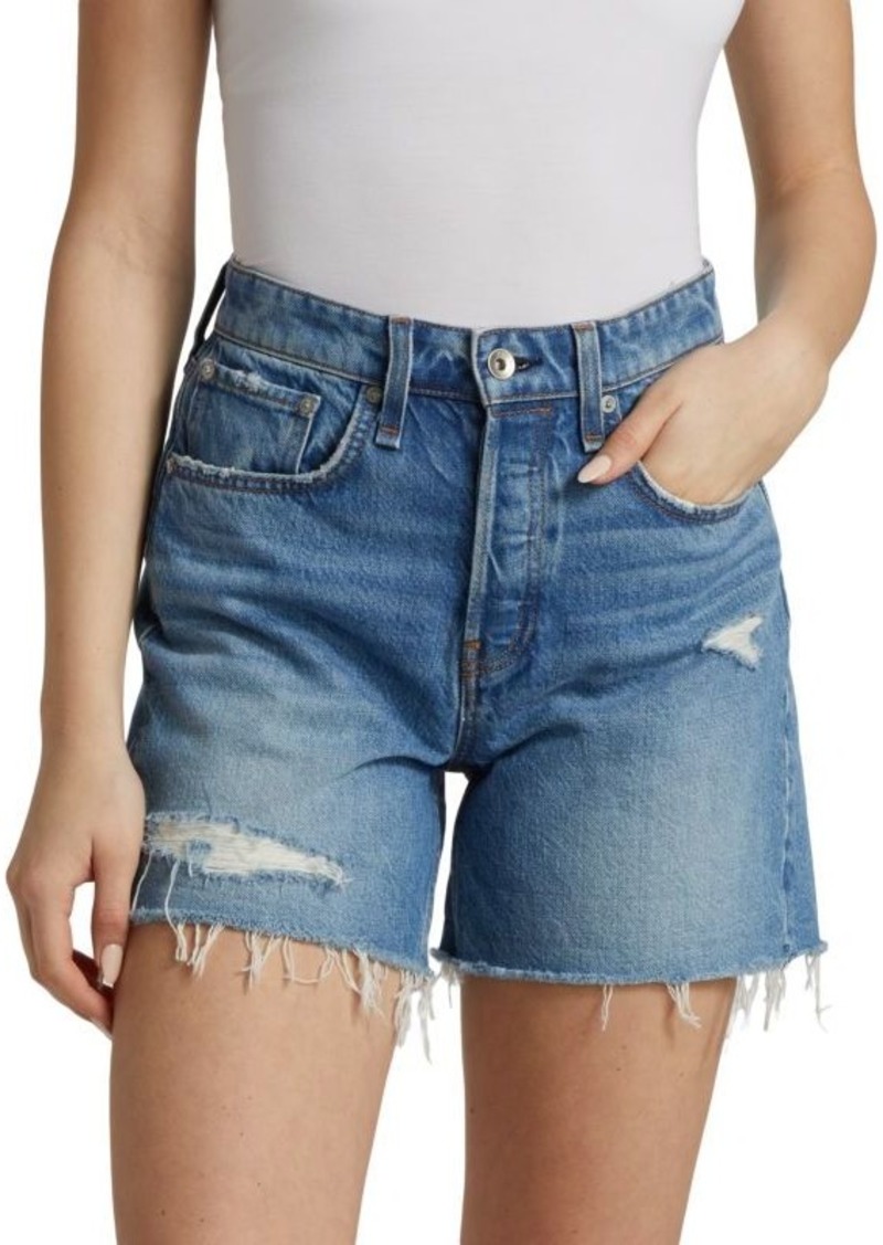 rag & bone Rosa Mid-Rise Denim Shorts