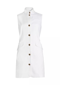 rag & bone Slade Linen-Blend Vest Minidress