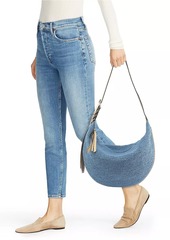 rag & bone Spire Woven Straw Hobo Bag