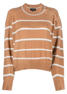 rag & bone striped cashmere jumper