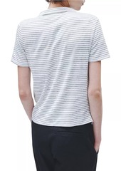 rag & bone Striped Knit Polo Top