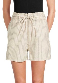 rag & bone Striped Linen Blend Shorts