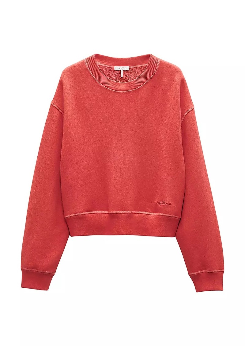 rag & bone Terry Cropped Sweatshirt