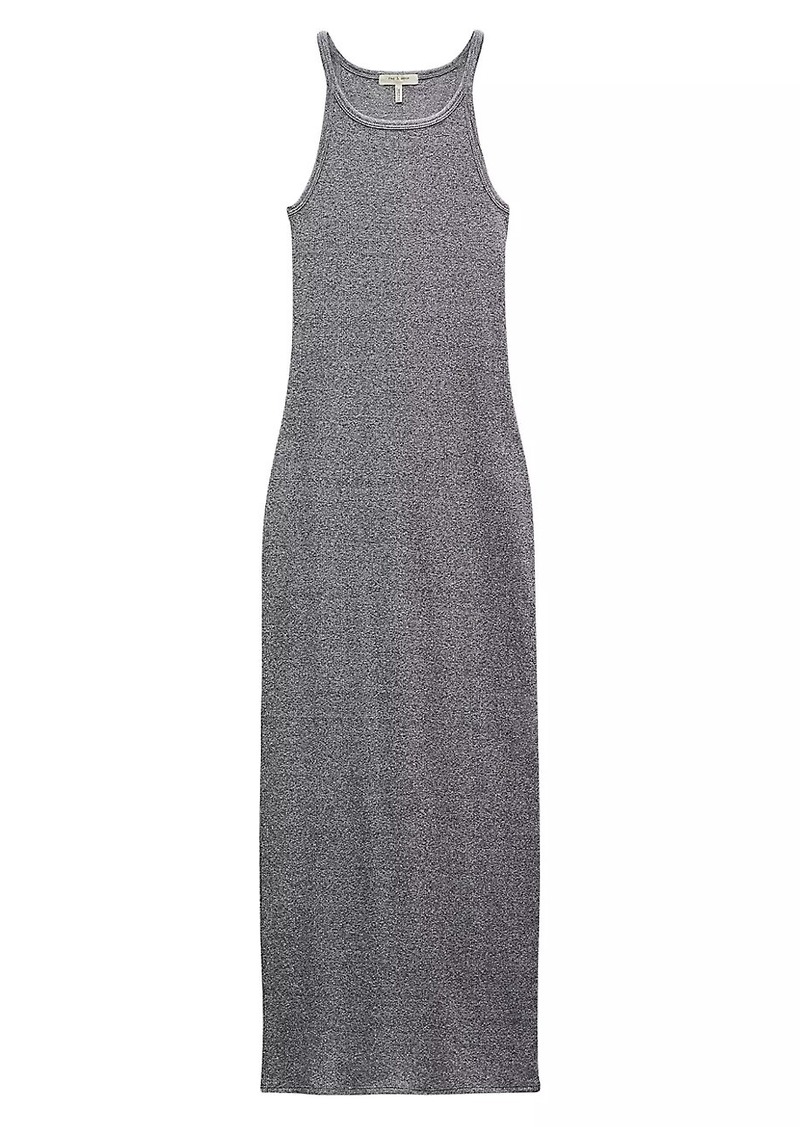 rag & bone The Essential Rib-Knit String Tank Maxi Dress