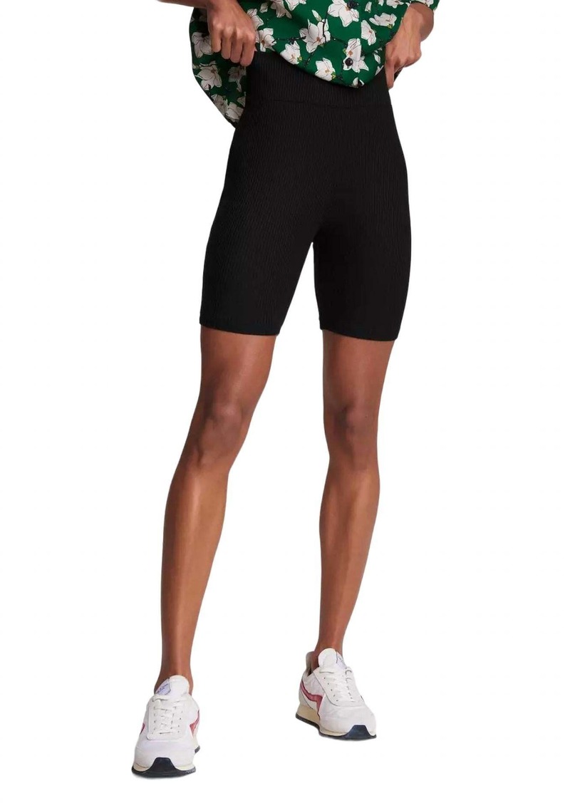 rag & bone The Knit Rib Bike Short In Black