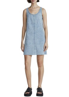 rag & bone Womens Distressed Denim Shift Dress