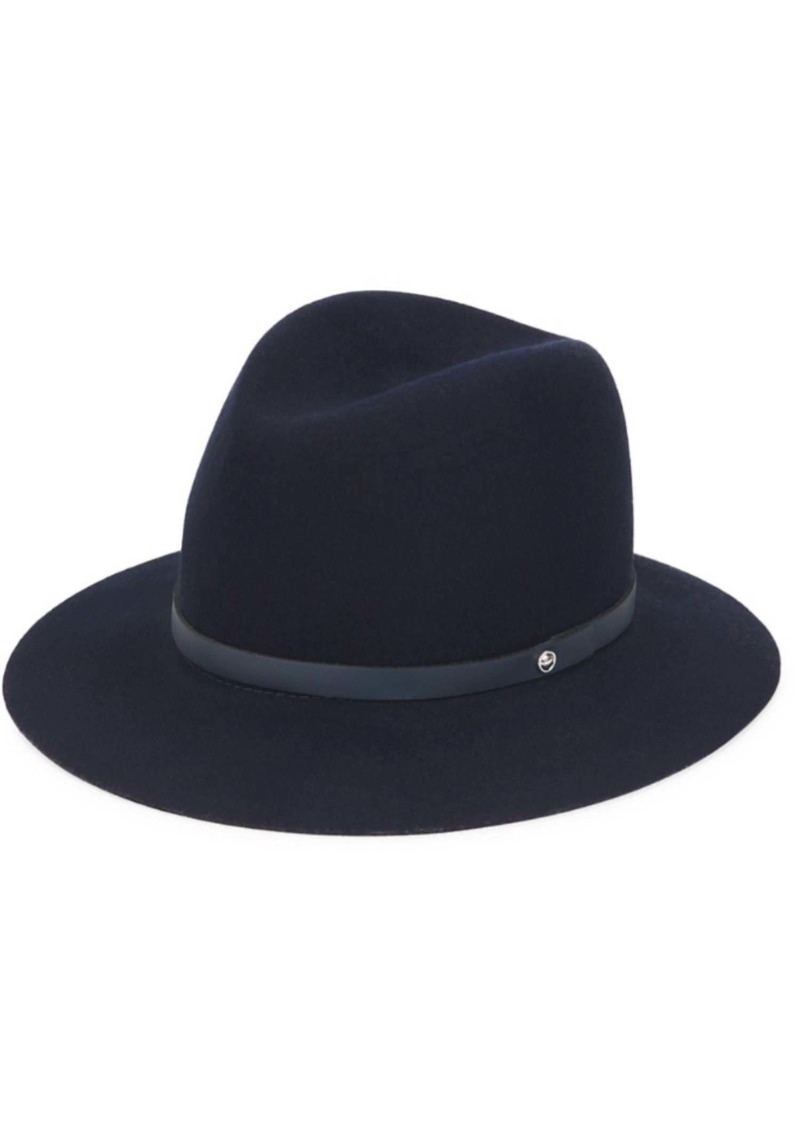 rag & bone Women's Floppy Brim Fedora Hat In Navy