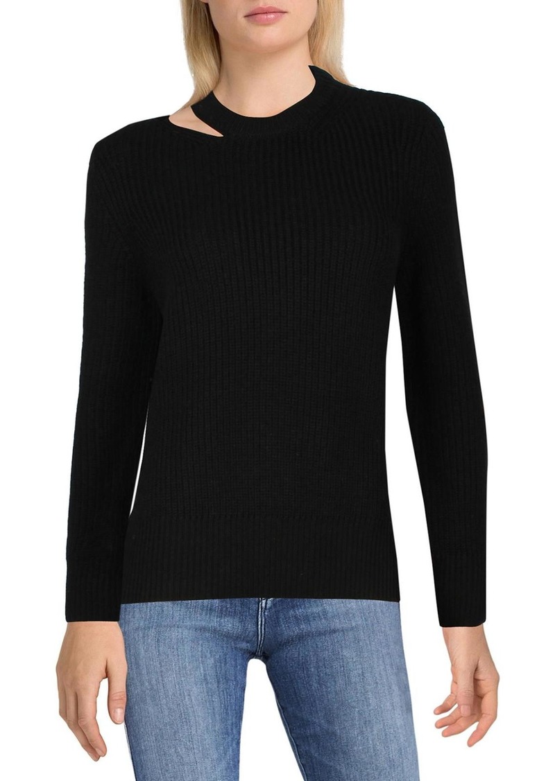 rag & bone Womens Merino Wool Cut-Out Pullover Sweater