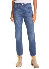 rag & bone Maya High Waist Nonstretch Ankle Slim Jeans in Bluebell1 at Nordstrom