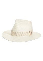 rag & bone Packable Straw Fedora in Natural at Nordstrom