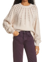 Women's Rag & Bone Tiana Pointelle Crewneck Sweater