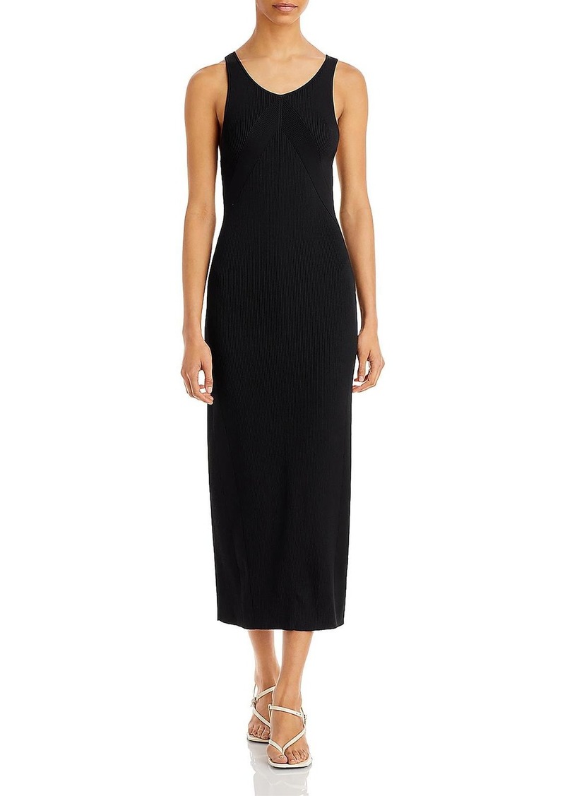 rag & bone Womens Ribbed Knit Midi Sweaterdress