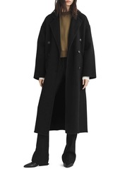 rag & bone Womens Wool Blend Long Sleeves Long Coat