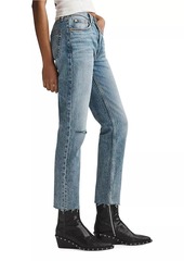 rag & bone Wren High-Rise Distressed Slim-Fit Jeans