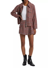 Rails Adriana Plaid Pleated Miniskirt