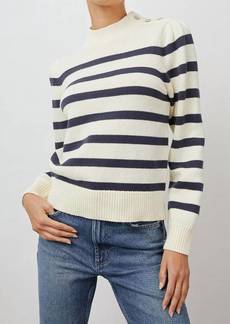 Rails Allie Sweater In Ivory Navy Stripe
