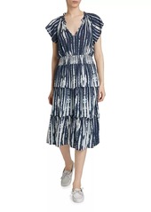 Rails Amellia Tie-Dye Tiered Midi-Dress