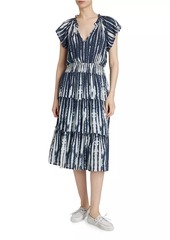 Rails Amellia Tie-Dye Tiered Midi-Dress