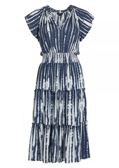 Rails Amellia Tie-Dye Tiered Midi-Dress