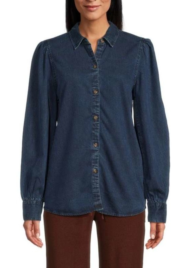 Rails Angelica Ruffled Denim Overshirt