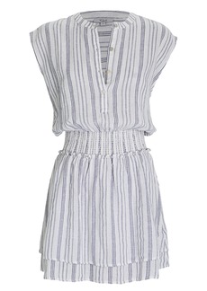 Rails Angelina Linen-Gauze Mini Dress