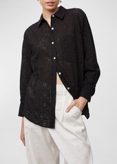 Rails Arlo Eyelet-Embroidered Button-Front Shirt 