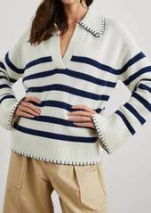 Rails Athena Sweater In Ivory Navy