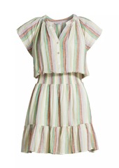 Rails Augustine Stripe Linen-Blend Minidress
